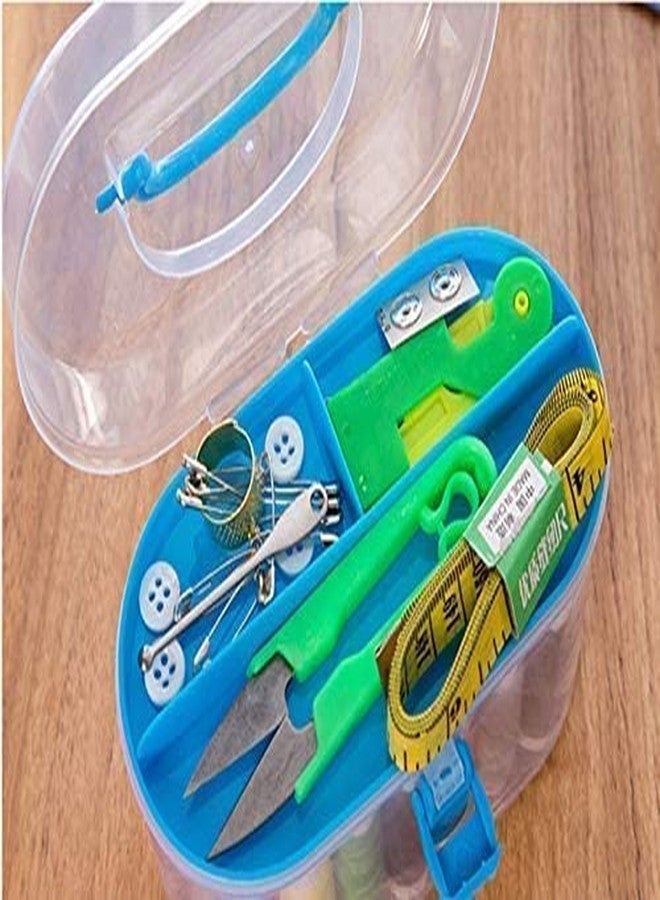 ASUVEK Best Buy Double Layer Portable Travel Sewing Kits Box with Color Needle Threads Scissor pin Hand Work Sewing Box Handwork Accessories for Home and Travel - Image 4